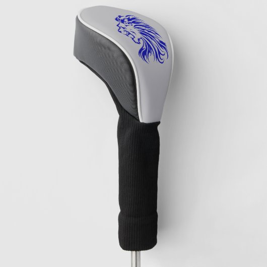 Leeuw de koning van het oerwoud, leeuwenliefhebber golfheadcover (Schuin)
