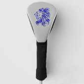 Leeuw de koning van het oerwoud, leeuwenliefhebber golfheadcover (Voorkant)