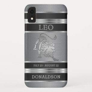 Leeuw de Leeuw in Zwart en Zilveren Netwerk Case-Mate iPhone Case