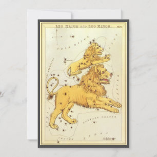 Leeuw de Leeuw Oude Sterrenbeeld Urania's Spiegel Kaart