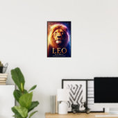 Leeuw de Leeuw Zodiac Celestial Poster (Thuiskantoor)