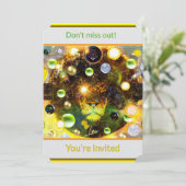 Leeuw de Leeuw Zodiac Uitnodiging (Staand voorkant)