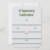 Leeuw de Leeuw Zodiac Uitnodiging (Achterkant)