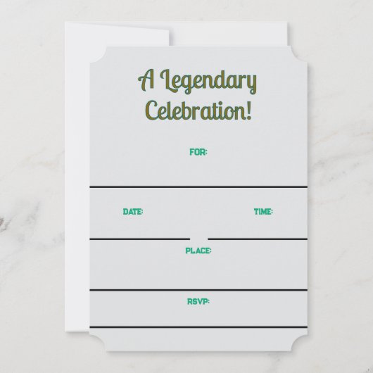 Leeuw de Leeuw Zodiac-uitnodiging Kaart (Achterkant)