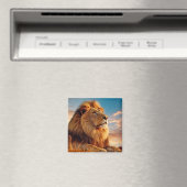 Leeuw Dier Natuur Majestueuze Wilderness Magneet (Insitu (Vaatwasser))