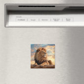 Leeuw Dier Natuur Majestueuze Wilderness Magneet (Insitu (Vaatwasser))