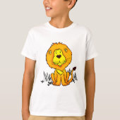 Leeuw dier tekening kunst t-shirt (Voorkant)