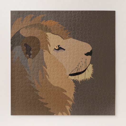 Leeuw Dier Wilde Dieren Grote Kat Legpuzzel (Verticaal)