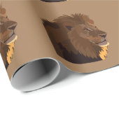 Leeuw Dier Wilde Natuur Cadeaupapier (Rol Hoek)
