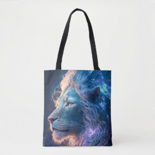 Leeuw Dierenportret Schilderij Wildlife Outdoors Tote Bag