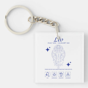 Leeuw Dierenriem Zelfvertrouwen Astrologie Lijn Ku Sleutelhanger