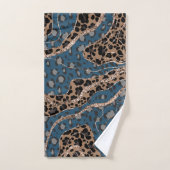 Leeuw Dierprint Glitter Glam 1 Bad Handdoek (Handdoek)
