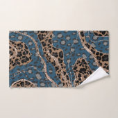 Leeuw Dierprint Glitter Glam 1 Bad Handdoek (Handdoek)