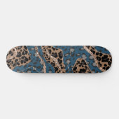 Leeuw Dierprint Glitter Glam 1 Persoonlijk Skateboard (Horizontaal)