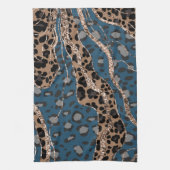 Leeuw Dierprint Glitter Glam 1 Theedoek (Verticaal)