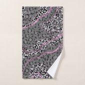 Leeuw Dierprint Glitter Glam 3 Bad Handdoek (Handdoek)