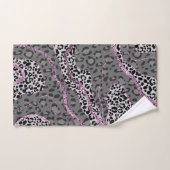 Leeuw Dierprint Glitter Glam 3 Bad Handdoek (Handdoek)