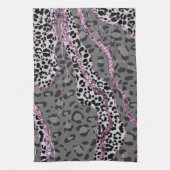 Leeuw Dierprint Glitter Glam 3 Theedoek (Verticaal)