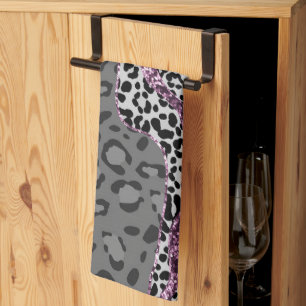 Leeuw Dierprint Glitter Glam 3 Theedoek