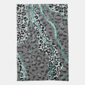 Leeuw Dierprint Glitter Glam 4 Theedoek (Verticaal)