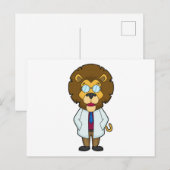 Leeuw Doktersjas Briefkaart (Voorkant / Achterkant)