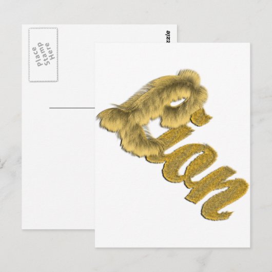 Leeuw - drijfmesttekst briefkaart (Voorkant / Achterkant)