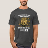 Leeuw eerste fout schaap t-shirt (Voorkant)