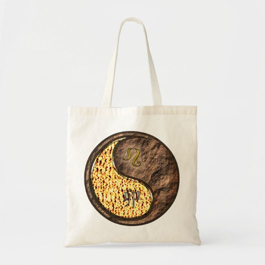 Leeuw en aarde konijn tote bag (Voorkant)
