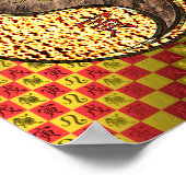 Leeuw en aarde tijger poster (Hoek)