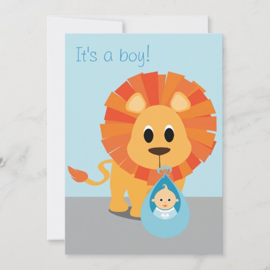 Leeuw en Baby - Het is een jongen! (Voorkant)