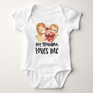 Leeuw en Cupcake - Mijn oma houdt van mij Romper