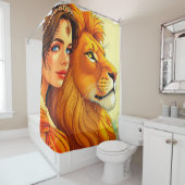 Leeuw en Dame Douchegordijn (In situ)