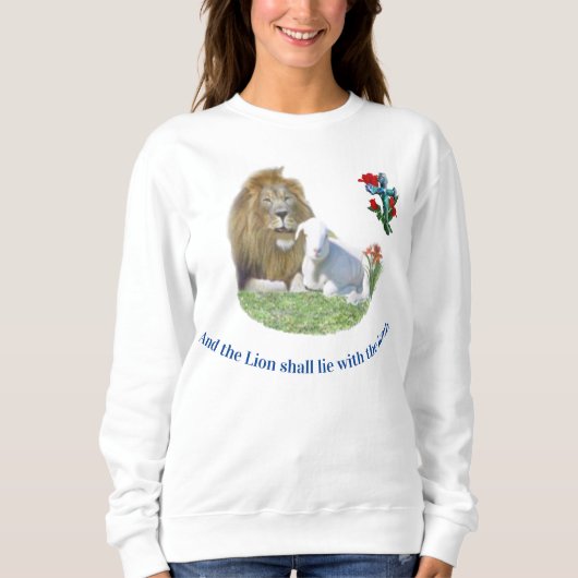 Leeuw en de lam christelijk T-shirt (Voorkant)