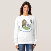Leeuw en de lam christelijk T-shirt (Voorkant volledig)
