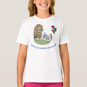Leeuw en de lam christelijke geschenken T-shirt