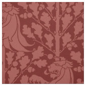 Leeuw en eikel, Brick Red Stof (Swatch)