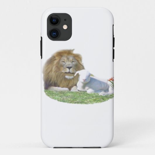 Leeuw en het Lam christelijke kunst Case-Mate iPhone Case (Achterkant)