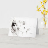 Leeuw en het Lam Kaart (Gele Bloem)