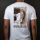 Leeuw en Lam aanpasbaar wit T-shirt