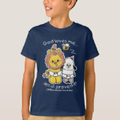 Leeuw en Lam Baby's T-shirt (Voorkant)