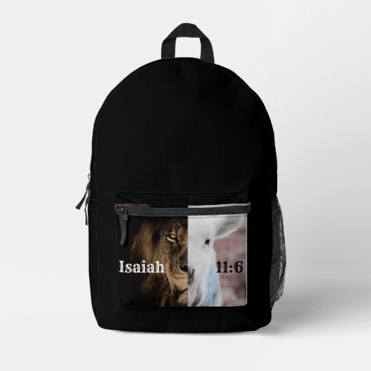 Leeuw en Lam Bijbel vers rugzak (Voorkant)