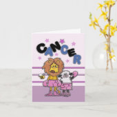 Leeuw en Lam Boxers-Make Kanker Zwart en Blauw Kaart (Gele Bloem)