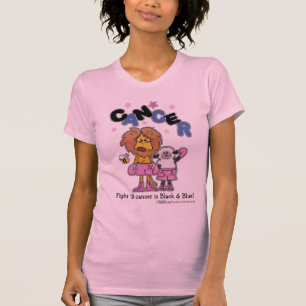 Leeuw en Lam Boxers-Make Kanker Zwart en Blauw T-shirt