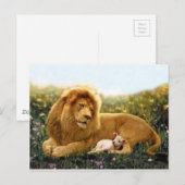 Leeuw en Lam Briefkaart (Voorkant / Achterkant)