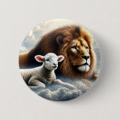 Leeuw en Lam Button (Voorkant)