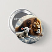 Leeuw en Lam Button (Voorkant /achterkant)