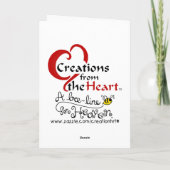 Leeuw en Lam Candy Cane Makers Feestdagen Kaart (Achterkant)