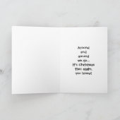 Leeuw en Lam Candy Cane Makers Feestdagen Kaart (Binnen)