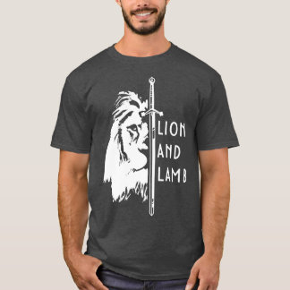 Leeuw en Lam Jezus God Leeuw Lam Geloof Bijbel T-shirt
