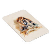 Leeuw en Lam Kerstkaarten Magneet (Rechterzijde)